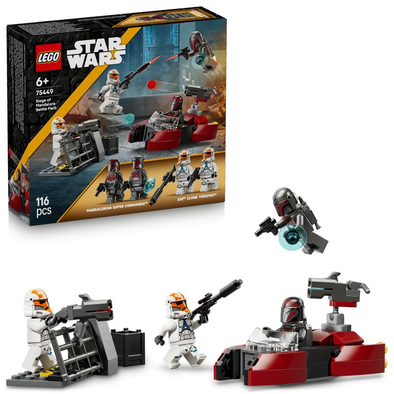 LEGO Star Wars Siege of Mandalore Battle Pack 75449 Building Toy Set (116 Pieces) - Image 1
